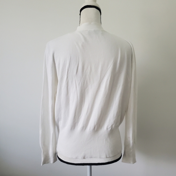 Zara Knit Cardigan Sweater Size Medium in white - Picture 9 of 11
